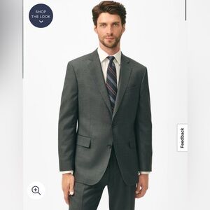 Brooks Brothers Madison Fit Mens Charcoal Blazer‎ Wool 48L